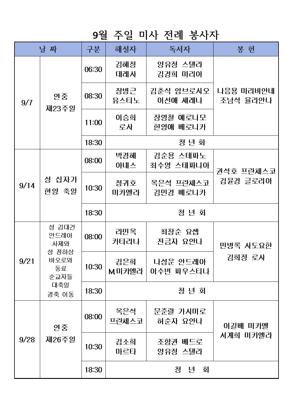 9월 주일미사 전례 봉사자001.jpg