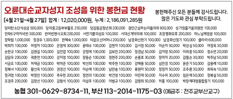 오륜대순교자성지 조성을 위한 봉헌금 현황0505.png