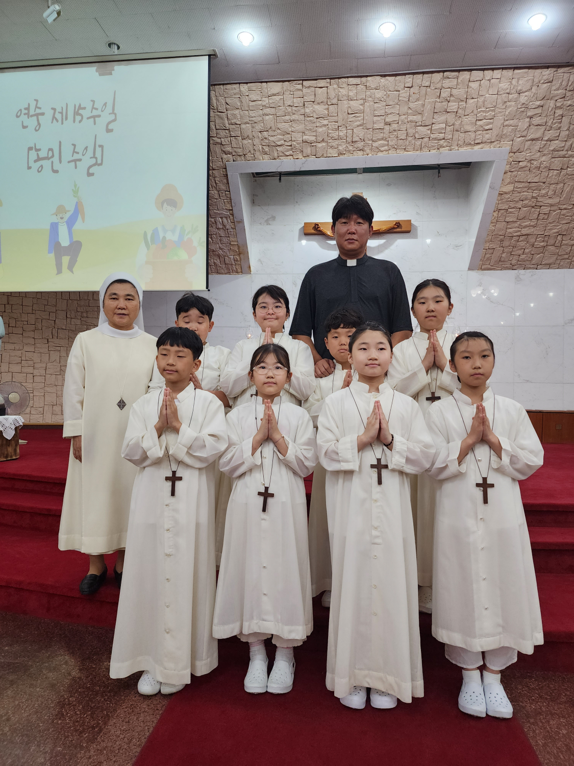 주일학교 - 2023년 7월 15일 신입복사단 입단식 당감성당