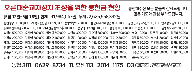 오륜대순교자성지 조성을 위한 봉헌금 현황0526.png